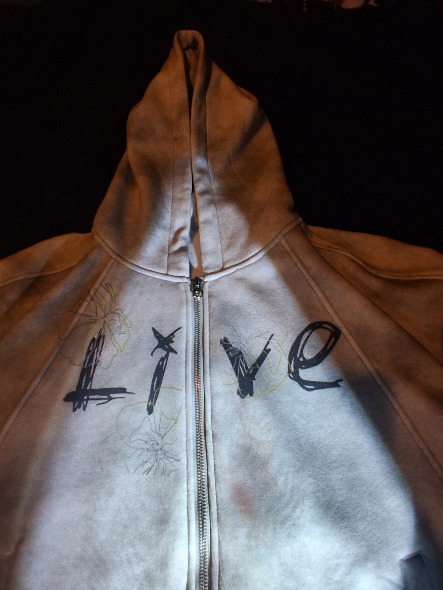 "Live" jacket