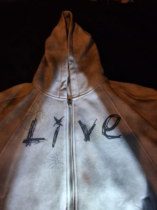"Live" jacket